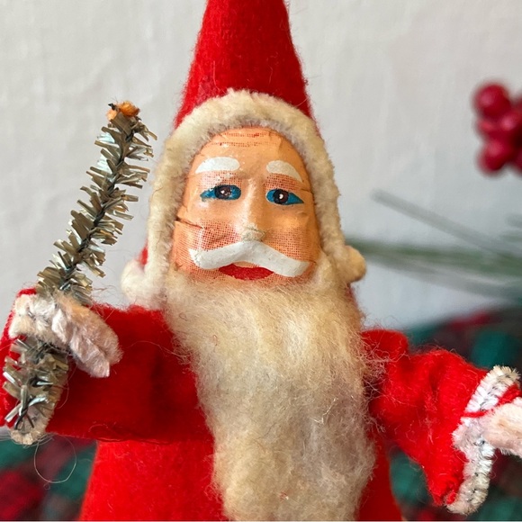 Vintage Japan Belsnickel Santa Claus Figurine- Standing on Base St. Nicholas #2 - Picture 7 of 16